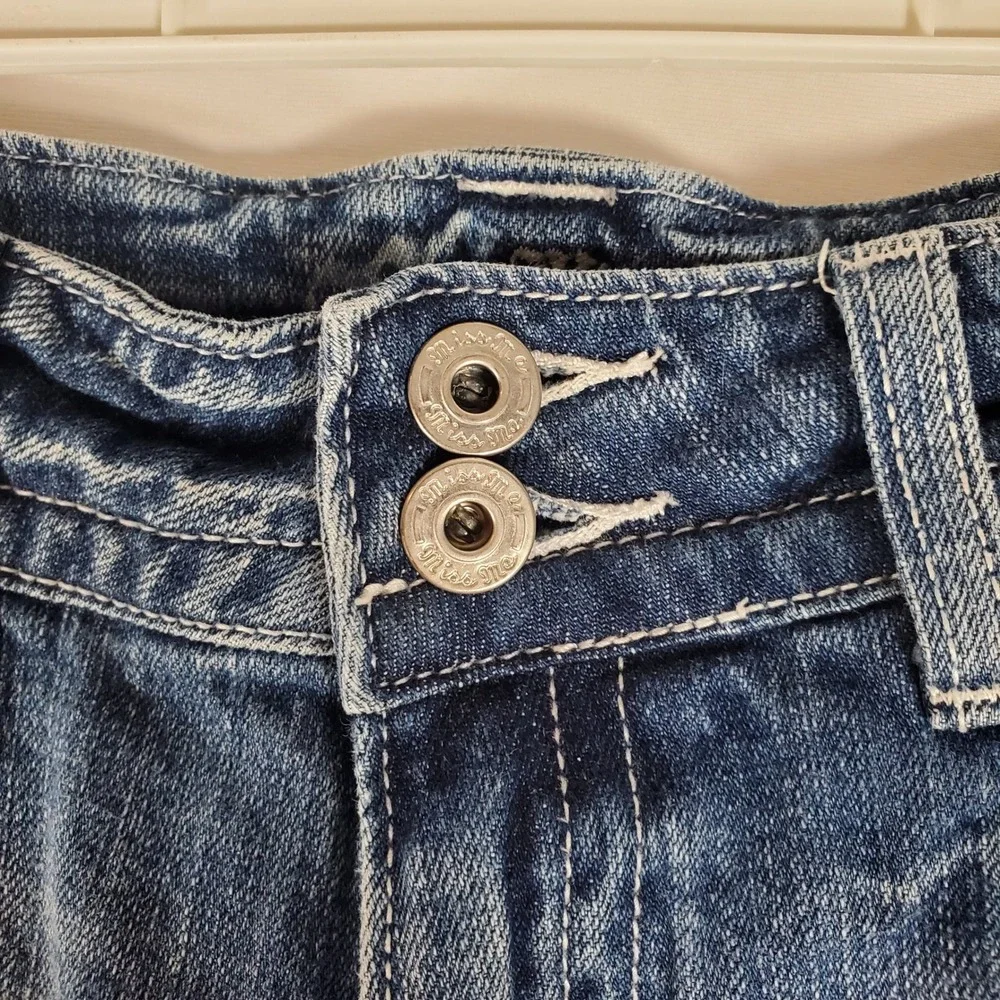 Miss Me Lakewood Straight Leg Jeans Medium Wash Blue JP4442 Size 27